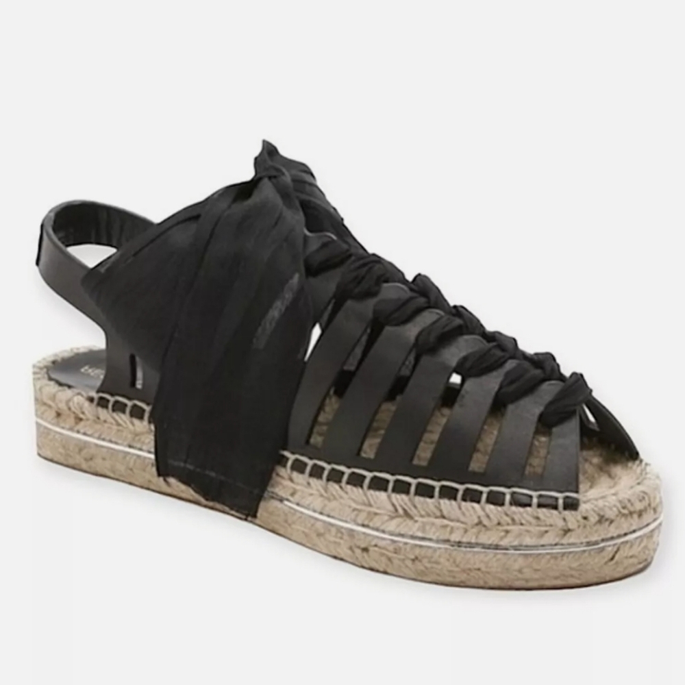 Rebecca Minkoff Leather Gemma Lace-Up Espadrille Sandals